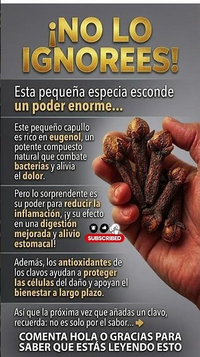 ​El Poder Oculto del Clavo de Olor