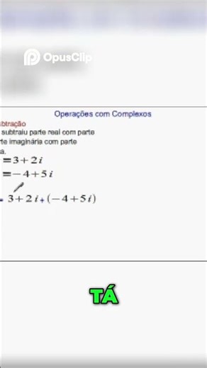 Desvende Números Complexos: Soma e Subtração Sem Segredos! #enem