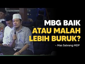 Mas Sabrang MDP Full membahas persoalan MBG (makan bergizi gratis)