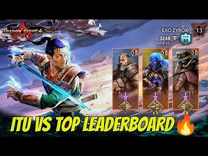 ITU vs Top Leaderboard Players Again ⚔️🔥| Renova Gaming ✨| Shadow Fight 4: Arena