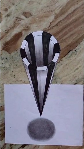 Easy 3D Cone Drawing for Beginners | Step-by-Step Pencil Sketch