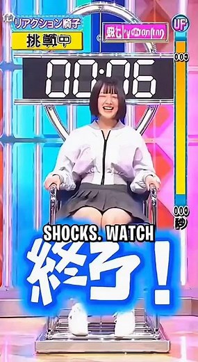 Shock Chair Challenge: Her Reaction Is Priceless! 😂💥 #shorts #viral #funny #japan