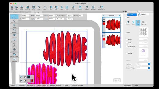 Join Janome Educator Anne Hein as she shows you how to use the lettering/monogram tab in AD junior. She'll show some fun ways to use the lettering and directions for monograms. | Janome Sewing Machines