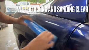 Wet blocking tutorial! Wet blocking clear with linear blocks and papers, finish sanding with a da, removing runs and more! | Linear Blocking Tools