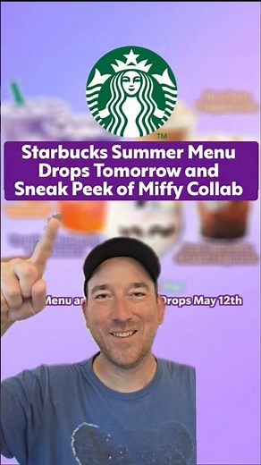 Starbucks Summer Menu AND Miffy Collab?! 🔥 #starbucks #miffy