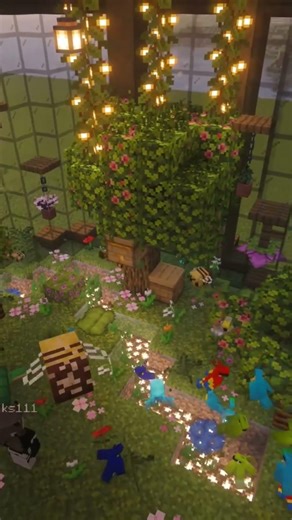 ✨ Evergreen Paradise Dome #minecraft #minecraftdesign #minecraftbuilding #rek