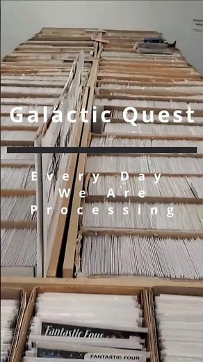 Processing Back Issue Comics Like Pros 📚⚡ | Galactic Quest at Work #Shorts
