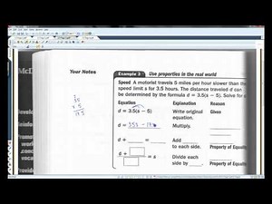 2.5 Reason Using Properties from Algebra