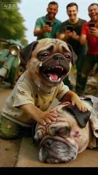 “Pug Appa Accident | Heart Touching Emotional Story 💔”#shorts #pug #ai #sad