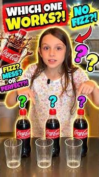 We Tested 3 Ways to Pour Coca-Cola Without the Fizz! 🥤😱