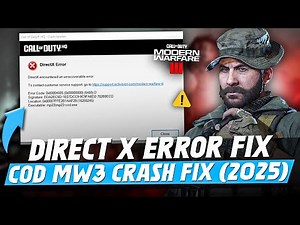 How To Fix Direct X Error in Call of Duty Modern Warfare 3 (2025) | COD MW3 Crash Fix ✅