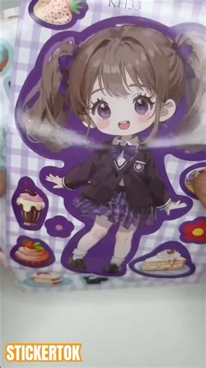 Oddly Satisfying Kawaii Sticker ASMR 💗#short #sticker #2025 #trending #asmr #trend #shorts