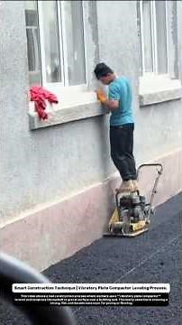 Smart Construction Technique | Vibratory Plate Compactor Leveling Process.