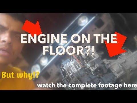 Volkswagen Citi golf 1.6 engine removal