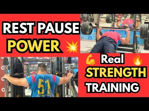 Bench Press Rest Pause 🔥 | Chest + Back Killer Workout | Real Strength Training
