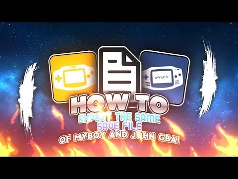🤔|| How to export your GBA save files from My Boy emulator to John Gba Emulator || 😃