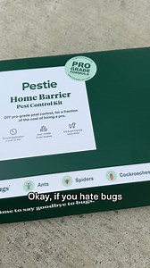Getting rid of bugs doesn't have to cost you hundreds. Pestie is the DIY cost-effective solution that only takes minutes to apply! ✅ 💰 1/4 the cost of pest control companies ⚡️ Spray only 4x a year 🕷 Works on 100 types of bugs 🏡 Family & pets friendly 🙌 Easy to apply & works indoors | Pestie