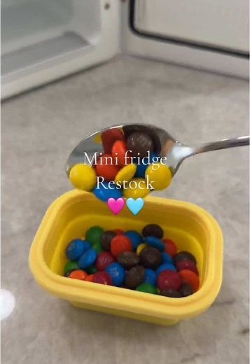 Mini Fridge Restock: Satisfying ASMR Experience