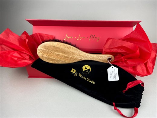 Handmade Quarter Sawn Sycamore Modern Re-creation of the Iconic Nu-west/leda Spanking Hairbrush, OTK Spanking Hairbrush - Etsy