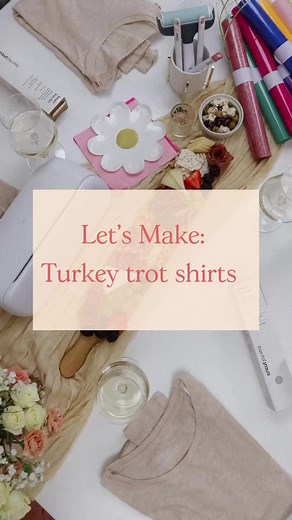 POV: making the turkey trot shirts for the group so you don't have to run in it #turkeytrot #runtok #cricut #cricutprojects #girlsnight