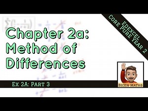 Method of Differences 3 • f(n) - f(n+2) type • CP2 Ex2A • 🎯