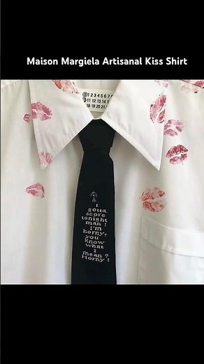 Maison Margiela Artisanal Kiss Shirt #margiela #maisonmargiela #kiss #designer