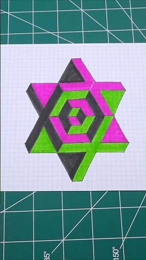 Easy 3D Drawings on Graph Paper✏️Creative Drawing Ideas ❤️