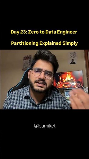 Partitioning Explained Simply | Zero To Data Engineer | Day 23/30 #dataengineering #backend #coding