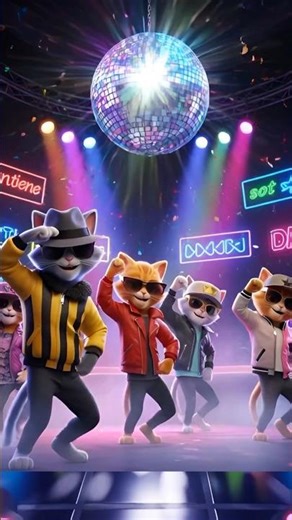 Cat Club Party 🐱 | Dancing Cats in Stylish Outfits | Funny Cat Animation #DancingCats #FunnyCats