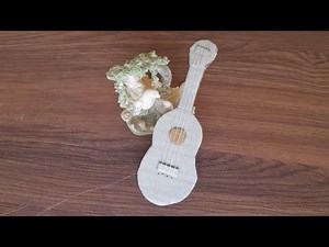 how to make a guitar using cardboard for kids | Toddler crafts | simple crafts