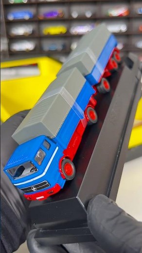 1:87 Mercedes-Benz 1620 Flatbed with Trailer – Orange & Blue