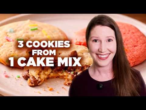 1 Cake Mix = 3 Easy Cookies (So Simple!)