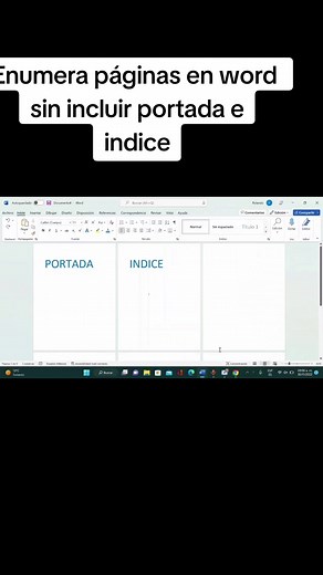 Cómo Enumerar Páginas en Word sin Incluir Portada e Índice