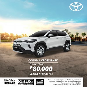 4.9K reactions · 46 shares | Redefining everyday driving. The Corolla Cross G HEV CVT is yours with ₱80,000-worth of benefits! Drop by your dealership or check https://toyota.com.ph/promos/ExtraMile. | Toyota Motor Philippines | Facebook