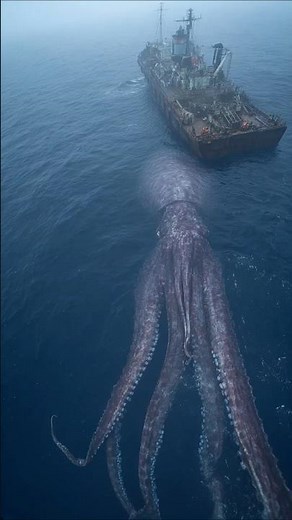 Giant Squid Attacks Submarine! Deep Sea Encounter