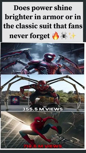 Spider-Man Suit Popularity Battle 🌟 #SpiderMan #Marvel #ClassicVsArmored