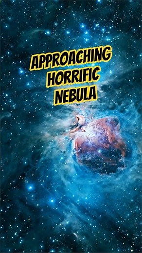 Floating Through a Massive Bright Nebula in Space #space