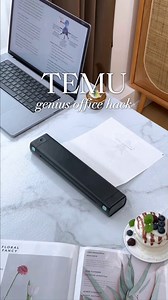 60K views · 125 reactions | ️ Print notes, labels, or doodles with this wireless thermal printer. No ink, no cables—just quick, easy prints straight from your phone. 茶  Find it at https://temu.to/m/elmkrmpcg2h #Temu #TemuFinds #WorkSmarter | Temu Switzerland | Facebook