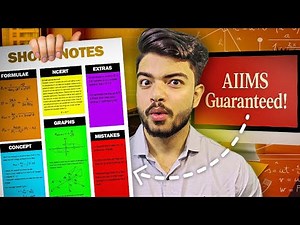 (Every Chapter In 2 Page) SCORE 650+ In NEET 2026 With This SHORT NOTES Making Technique‼️