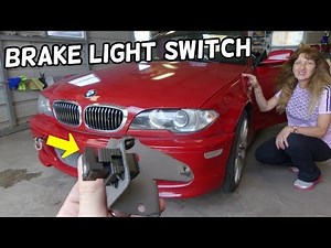BRAKE LIGHT SWITCH REPLACEMENT LOCATION BMW E46 325i 328i 330i 320i 323i 318i 320d 318d 330d
