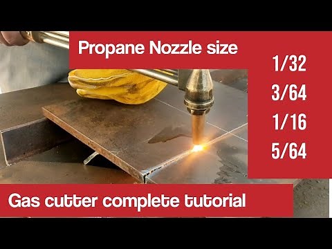 oxy fuel Gas cutting | How to use Gas cutter | gas cutter tutorial | nozzle size