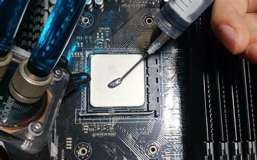 【散热评测】CPU换液态金属后比硅脂强多少？？？(CYcooler)