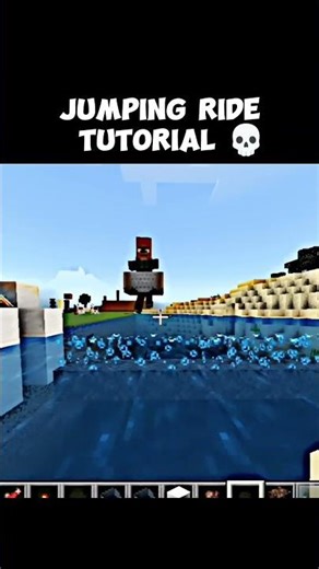 Jumping Ride Tutorial 💀 Minecraft #minecraft #shorts