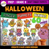 Engaging Halloween Skeleton Finger Puppets Art Worksheet for Creative Kids