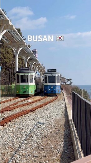😍부산 해운대에서…🇰🇷📸 블루라인파크해변열차 / Haeundae - Busan - Korea 🇰🇷