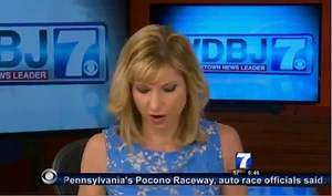 Reporters scared by Shooting Guns on live news report from TV WBJ7 Moneta, Va