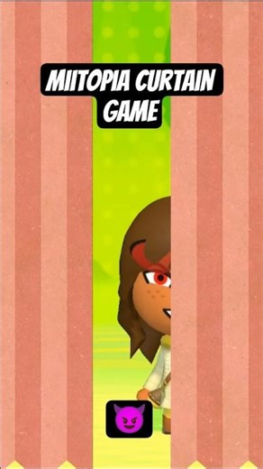 Miitopia curtain game #miitopia #mii #shortsfeed