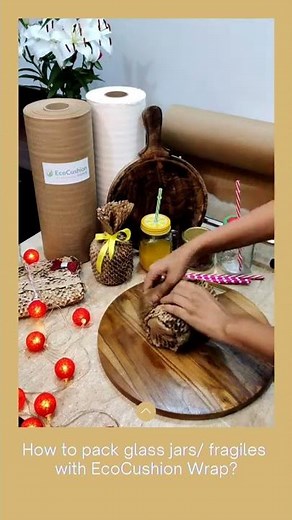 How to Wrap Tutorial for fragiles/ glass items using EcoCushion Paper (honeycomb wrap/ paper bubble)