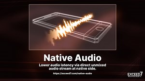 Native Audio - Lower audio latency via OS's native audio library (iOS/Android)