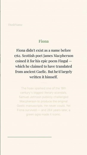 Did You Know This About "Fiona"?